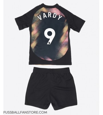 Leicester City Jamie Vardy #9 Replik Auswärtstrikot Kinder 2024-25 Kurzarm (+ Kurze Hosen)